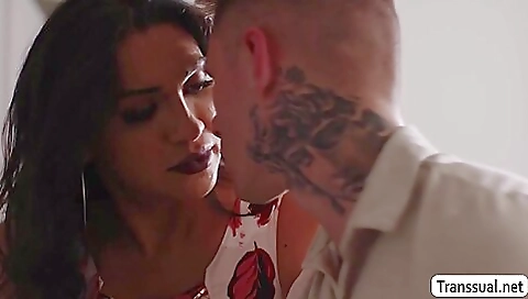 Shaky slut loves getting fucked by three guys