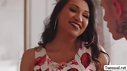 Sultry slutty chick fucked by three-mani segment lucky guy