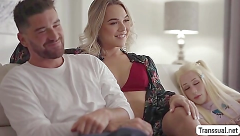 Sexy blonde fucked in a stripper